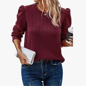 NEW BURGUNDY SWEATSHIRT💕